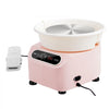 VEVOR Pottery Wheel, 11 inch Pottery Forming Machine, 450W Electric Wheel for Pottery with Foot Pedal and LCD Touch Screen, Direct Drive Ceramic Wheel with Shaping Tools for DIY Art Craft, Pink