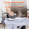 VEVOR Gravity Feed Steam Iron, 1000W Gravity Feed Iron with 3.5 L Large Capacity Tank, Demineralizer Cartridges, Non-Stick Ironing Shoe, 5 Temperature Settings Industrial Electric Steam Iron Set