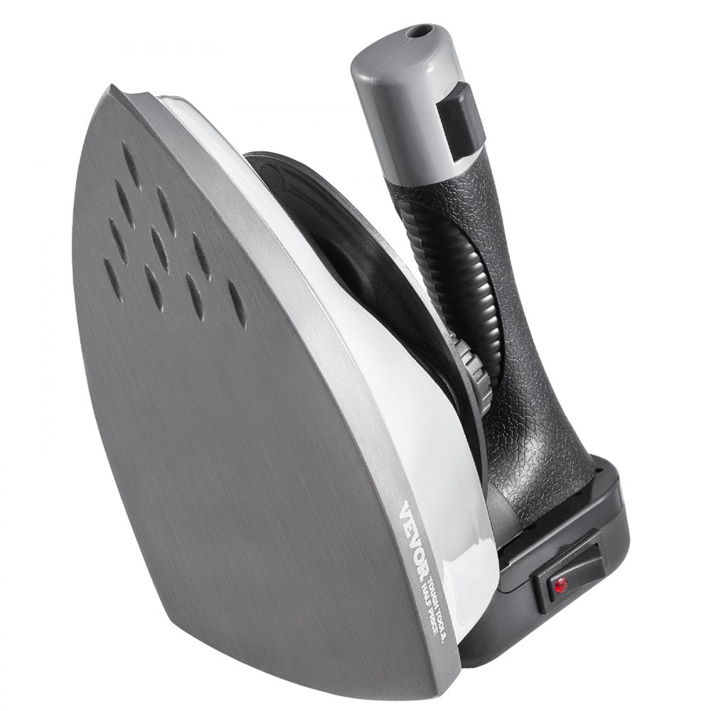 VEVOR Gravity Feed Steam Iron, 1000W Gravity Feed Iron with 3.5 L Large Capacity Tank, Demineralizer Cartridges, Non-Stick Ironing Shoe, 5 Temperature Settings Industrial Electric Steam Iron Set