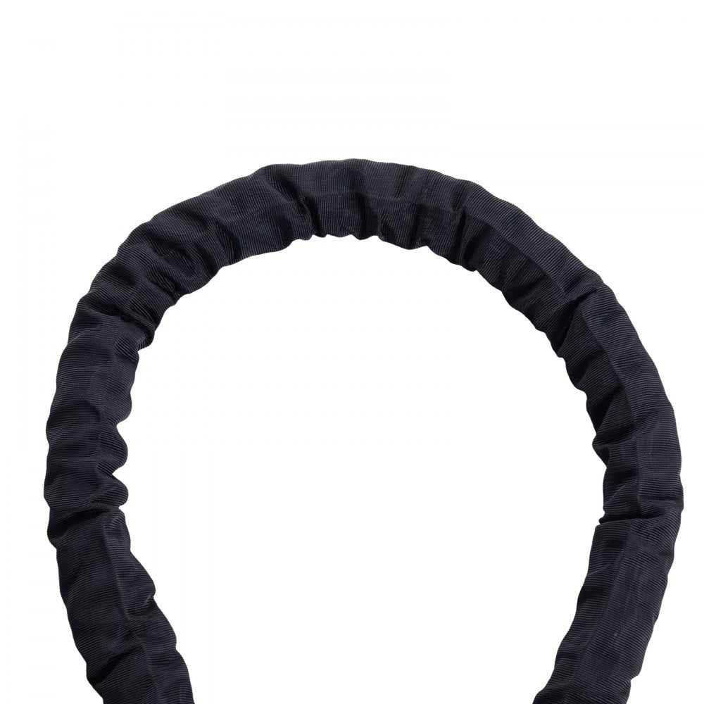 VEVOR Battle Rope, 1.5 Inch Diameter 40Ft Length Polyester Exercise Rope, Battle Exercise Equipment with Protective Sleeve & Anchor, Heavy Weighted Rope for Home Gym Workout Core Strength Training