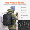 Tactical Backpack, 25L Military Tactical Backpack with Molle Design & 3 Compartments, Army Assault Pack Bag for Men and Women, Range Gear Backpack for Outdoor Adventure, Hiking, Hunting, Black