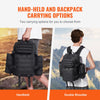 Tactical Backpack, 25L Military Tactical Backpack with Molle Design & 3 Compartments, Army Assault Pack Bag for Men and Women, Range Gear Backpack for Outdoor Adventure, Hiking, Hunting, Black