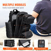 Tactical Backpack, 25L Military Tactical Backpack with Molle Design & 3 Compartments, Army Assault Pack Bag for Men and Women, Range Gear Backpack for Outdoor Adventure, Hiking, Hunting, Black
