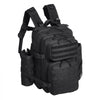 Tactical Backpack, 25L Military Tactical Backpack with Molle Design & 3 Compartments, Army Assault Pack Bag for Men and Women, Range Gear Backpack for Outdoor Adventure, Hiking, Hunting, Black