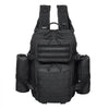 Tactical Backpack, 25L Military Tactical Backpack with Molle Design & 3 Compartments, Army Assault Pack Bag for Men and Women, Range Gear Backpack for Outdoor Adventure, Hiking, Hunting, Black