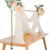 VEVOR Over The Table Rod Stand with Clamps, 13"-42" Tall & 28"-98" Length Adjustable, Metal Table Arch Stand, Tabletop Balloon Arch Frame for Wedding Birthday Party Christmas Decorations, Gold