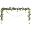 VEVOR Over The Table Rod Stand with Clamps, 13"-42" Tall & 28"-98" Length Adjustable, Metal Table Arch Stand with Rattan, Tabletop Balloon Arch Frame for Wedding Birthday Christmas Decorations, Gold