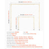 VEVOR Over The Table Rod Stand with Clamps, 13"-42" Tall & 28"-98" Length Adjustable, 2 Packs Table Arch Stand, Tabletop Balloon Arch Frame for Wedding Birthday Party Christmas Decorations, Gold