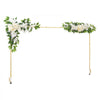 VEVOR Over the Table Rod Stand with Clamps, Adjustable 28"-98" Length & 13"-42" Height, Table Arch Stand with Floral Accessories, Gold Balloon Frame for Wedding Birthday Party Christmas Decoration