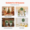 VEVOR Artificial Decorative Wreath, 26 in, Green, Decorated with Eucalyptus Leaves, Berries, Thorny Stems, Year Round Wreath for All Seasons Indoor and Outdoor Home Wall Window Festival Decorations