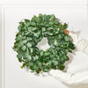 VEVOR Artificial Decorative Wreath, 26 in, Green, Decorated with Eucalyptus Leaves, Berries, Thorny Stems, Year Round Wreath for All Seasons Indoor and Outdoor Home Wall Window Festival Decorations