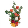 VEVOR Standing Artificial Flowers Arrangements 4 PCS, 17.5-Inch Tall Faux Flower Decorations for Wedding Aisle Runner Chair, Orange Floral Centerpieces for Ceremony Reception Party Outdoor Decor