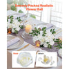 VEVOR Flower Balls Arrangement Bouquet 10 PCS, 17.7-Inch Diameter Artificial Flower Balls Wedding White Roses Centerpieces, Faux Flowers Arrangements for Wedding Centerpiece Home Table Decorations