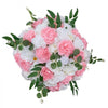 VEVOR Flower Ball Arrangement Bouquet 10 PCS, 17.7-Inch Diameter Artificial Flower Balls Wedding Table Centerpieces, Rose Arrangements for Wedding Centerpiece Home Decorations, Pink and White Roses