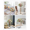 VEVOR Flower Ball Arrangement Bouquet 10PCS, 9.5-Inch Diameter Artificial Flower Balls Wedding Table Centerpieces, Faux Rose Arrangements for Wedding Centerpiece Home Decoration, Pink and White Roses