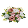 VEVOR Flower Ball Arrangement Bouquet 10PCS, 9.5-Inch Diameter Artificial Flower Balls Wedding Table Centerpieces, Faux Rose Arrangements for Wedding Centerpiece Home Decoration, Pink and White Roses
