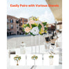 VEVOR Flower Ball Arrangement Bouquet 10 PCS, 9.5-Inch Diameter Artificial Flower Balls Wedding Table Centerpieces, Rose Arrangements for Wedding Centerpiece Home Decoration, Champagne & White Roses