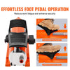 VEVOR 10,000PSI Air Hydraulic Pump, 0.18 Gal Reservoir, NPT 3/8 In Oil Outlet, NPT 1/4 In Inlet, Metal Shell Air Actuated Treadle Foot Pump, for Precision Industrial Machinery & Aerospace Equipment