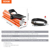 VEVOR 10,000PSI Air Hydraulic Pump, 0.18 Gal Reservoir, NPT 3/8 In Oil Outlet, NPT 1/4 In Inlet, Metal Shell Air Actuated Treadle Foot Pump, for Precision Industrial Machinery & Aerospace Equipment