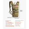 VEVOR Hydration Backpack, Water Backpack with 3L TPU Water Bladder, Tactical Molle Hiking Hydration Pack with Storage for Men Women, Hydro Water Daypack for Hiking Running Cycling Camping