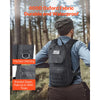 VEVOR Hydration Backpack, Water Backpack with 3L TPU Water Bladder, Tactical Molle Hiking Hydration Pack with Storage for Men Women, Hydro Water Daypack for Hiking Running Cycling Camping