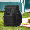 Cooler Bag, 25L Insulated Lunch Bag with Molle Design and Multi-pocket, 600D Cooler Lunch Box with Removable Storage Bags, Soft Cooler for Office, Picnic, Hiking, Beach or Beverage, Black
