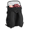 Cooler Bag, 25L Insulated Lunch Bag with Molle Design and Multi-pocket, 600D Cooler Lunch Box with Removable Storage Bags, Soft Cooler for Office, Picnic, Hiking, Beach or Beverage, Black
