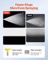 VEVOR Stand Airless Paint Sprayer, 1500W, 3300PSI High Pressure Airless Sprayer, Cleaning Brush, Hose, Extension Rod, Nozzles, Electric Spray Paint Machine for Large Apartments, Factory Buildings