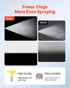 VEVOR Stand Airless Paint Sprayer, 900W, 3300PSI High Pressure Airless Sprayer, Cleaning Brush, Hose, Extension Rod, Nozzles, Electric Spray Paint Machine for Interior or Exterior of House, Fence