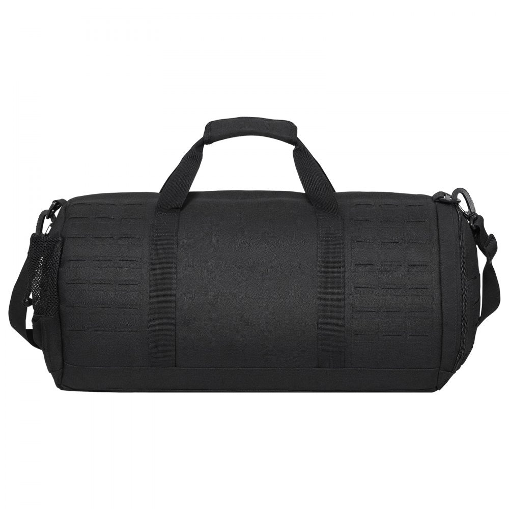 Tactical Duffle Bag, 45L Gym Bag Duffle with Molle Design and Shoe Compartment, Military Travel Bag for Men and Women, Tactical Gear Bag for Overnight, Sports, Fitness, Clothing, Travel, Black