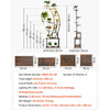 VEVOR Plant Stand Indoor with Grow Lights, 63 in Tall 9-Tier Lighted Plant Shelf, Metal Corner Plants Holder, 3 Timer & 10 Brightness, Curve-Shaped Flower Display Rack for Living Room Balcony Decor