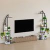 VEVOR Plant Stand Indoor with Grow Lights, 63 in Tall 6-Tiered Lighted Plant Shelf, 2 Pack Metal Corner Plants Holder, 3 Timer & 10 Brightness, Half-Moon Shaped Flower Display Rack for Living Room