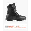 VEVOR Men's Military Tactical Boots, 8 inch Combat Hiking Work Boots, Lightweight & Breathable Side Zipper Mens Motorcycle Interceptor Trooper Boot, for Outdoor Security Mountaineering, US Size 11