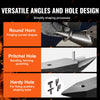 VEVOR Single Horn Anvil, 22Lbs Cast Steel Anvil, High Hardness Rugged Round Horn Anvil Blacksmith, Large Countertop and Stable Base, with Round and Square Hole, Metalsmith Tool for Bending and Shaping