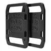 VEVOR Cast Iron Ruck Weights,  10LB Pair Ruck Plate, Weighted Weights for Rucking, Adjustable Ruck Plate with Straps, for Rucking, Swings, Squat, Strength Training, Weightlifting, Fitness Workout