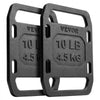 VEVOR Cast Iron Ruck Weights,  10LB Pair Ruck Plate, Weighted Weights for Rucking, Adjustable Ruck Plate with Straps, for Rucking, Swings, Squat, Strength Training, Weightlifting, Fitness Workout