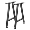 VEVOR Table Legs, 29.1" H x 21.7" W Trapezoid Steel Furniture Legs, Modular Design, Easy Assembly, 2204 lbs Max Load Heavy Duty, Ideal for Home Office Desk, Coffee Dinner Bar Tables,Set of 2, Black