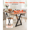 VEVOR Table Legs, 29.1" H x 18.6" W Steel Furniture Legs, Modular Design, Easy Assembly, 2204 lbs Max Load Heavy Duty, Z Shape for Home Office Desk DIY, Coffee Dinner Tables, Workbench,2 PCS, Black