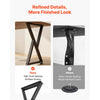 VEVOR Table Legs, 29.1" H x 18.6" W Steel Furniture Legs, Modular Design, Easy Assembly, 2204 lbs Max Load Heavy Duty, Z Shape for Home Office Desk DIY, Coffee Dinner Tables, Workbench,2 PCS, Black