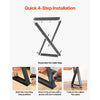 VEVOR Table Legs, 29.1" H x 18.6" W Steel Furniture Legs, Modular Design, Easy Assembly, 2204 lbs Max Load Heavy Duty, Z Shape for Home Office Desk DIY, Coffee Dinner Tables, Workbench,2 PCS, Black
