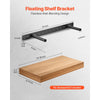 VEVOR Floating Shelf Brackets 2 Pcs, 150 lbs/68 kg Weight Capacity, 22x6.2x1.5 inch / 558.4x157.4x38.1 mm, Heavy Duty Hidden Shelf Brackets Support, Wall Mounting Invisible Floating Shelves Bracket