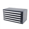 VEVOR Drill Bit Dispenser Cabinet, Five-Drawer Drill Bit Organizer Cabinet for #1 to #60 Steel Drill Dispenser Organizer Cabinet with Labels, Stackable Drill Dispenser for Drill Bit Storage