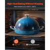 VEVOR Enameled Cast Iron Dutch Oven, 5 Quart Pot for Sourdough Bread Baking, Heavy-Duty Cookware Pan with Lid and Dual Handles, Oven Induction Compatible up to 500℉, for Cooking Roasting