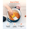 VEVOR Enameled Cast Iron Dutch Oven, 6 Quart Pot with Lid and Dual Handles, Heavy-Duty Durable Cookware Pan, Oven Induction Compatible up to 500℉, for Braising, Stews, Roasting, Bread Baking, Blue