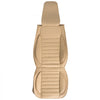 VEVOR Seat Covers, Universal Car Seat Covers Front Seats, 2pcs Faux Leather Seat Cover, Semi-enclosed Design, Detachable Headrest and Airbag Compatible, for Most Cars SUVs and Trucks Beige