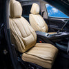VEVOR Seat Covers, Universal Car Seat Covers Front Seats, 6pcs Faux Leather Seat Cover, Full Enclosed Design, Detachable Headrest and Airbag Compatible, for Most Cars SUVs and Trucks Beige