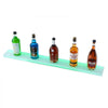 VEVOR LED Lighted Liquor Bottle Display, 1 Tier 40 Inch Wall Mounted Whiskey Rack Stand, 1 Step Commercial Illuminated Home Bar Shelf, Acrylic Drinks lighting Shelves with RF Remote & App Control