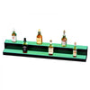 VEVOR LED Lighted Liquor Bottle Display, 2 Tiers 48 Inch Commercial Illuminated Home Bar Shelf, 2 Steps Whiskey Rack Stand, Acrylic Drink Shelves with RF Remote & App Control, and Multicolor lighting