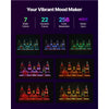 VEVOR LED Lighted Liquor Bottle Display, 2-Tier 30-Inch Whiskey Rack, Support USB, Illuminated Home Bar Shelf with RF Remote & App Control, 7 Static Colors, Acrylic+ Wood Lighted Shelf for 15 Bottles