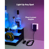 Plug-in power adapter shown for stable power supply